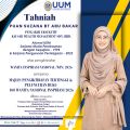 Tahniah atas pengiktirafan WANITA INSPIRASI NASIONAL (WIN) 2026 sempena MAJLIS PENGIKTIRAFAN TERTINGGI &amp;  PELUNCURAN BUKU  100 WANITA NASIONAL INSPIRASI 2026