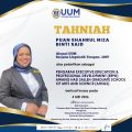 Tahniah atas  pelantikan sebagai PENGARAH EXECUTIVE EDUCATION &amp; PROFESSIONAL DEVELOPMENT (EEPD) AWANG HAD SALLEH GRADUATE SCHOOL OF ARTS AND SCIENCE (AHSGS)