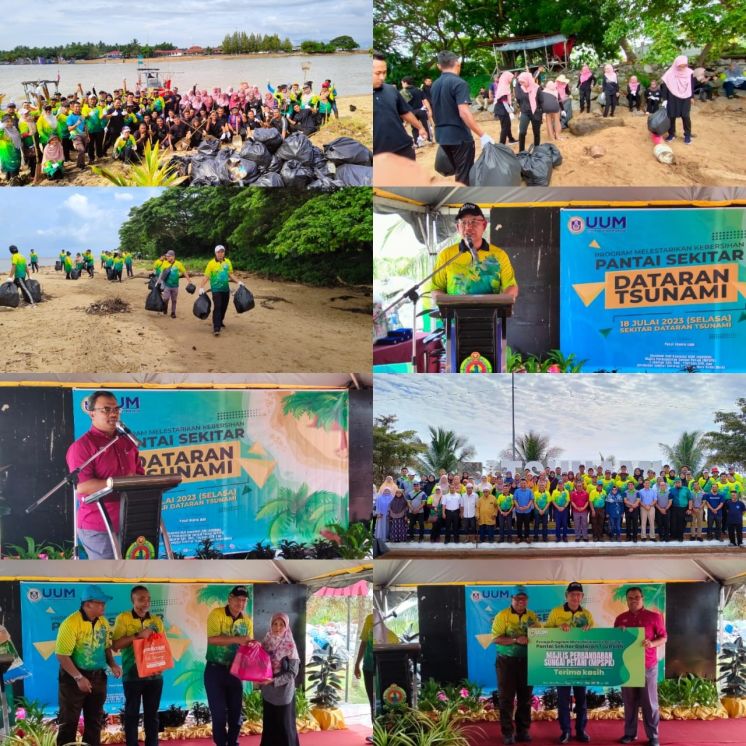 UUM lestarikan kebersihan pantai, kutip 320 kg sampah