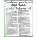 Graduan Pertama UUM 'Lahir' pada Selasa ini