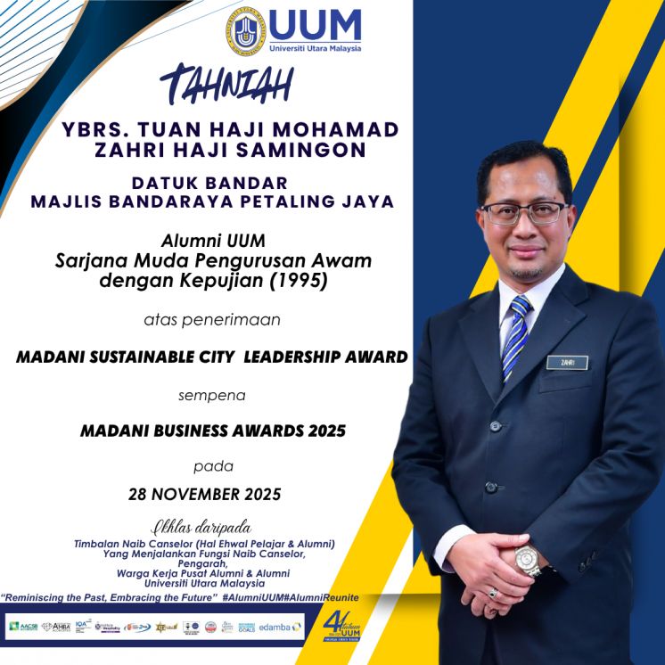 Tahniah Atas Penerimaan MADANI SUSTAINABLE CITY  LEADERSHIP AWARD sempena MADANI BUSINESS AWARDS 2025