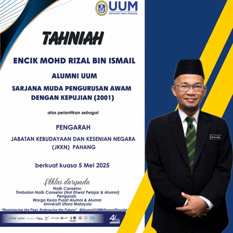 Tahniah Atas Perlantikan sebagai Pengarah Jabatan Kebudayaan dan Kesenian Negara (JKKN) Pahang