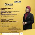Tahniah atas pelantikan semula sebagai TIMBALAN PENGARAH  PUSAT ALUMNI UNIVERSITI UTARA MALAYSIA