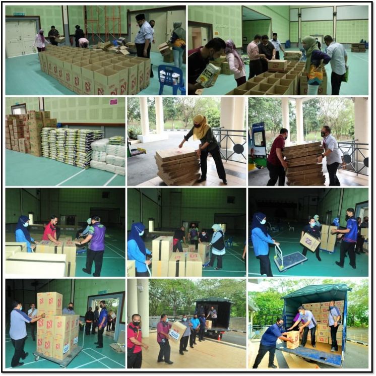 UUM PRIHATIN SEDIA 1000 KOTAK BANTUAN BENCANA UNTUK MANGSA DI JOHOR