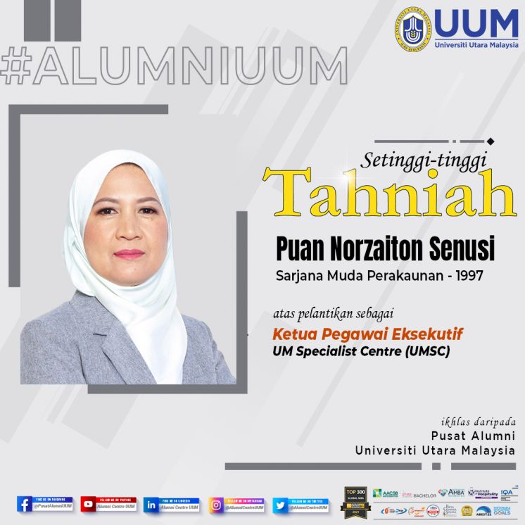 ALUMNI UUM DILANTIK CEO UM SPECIALIST CENTRE
