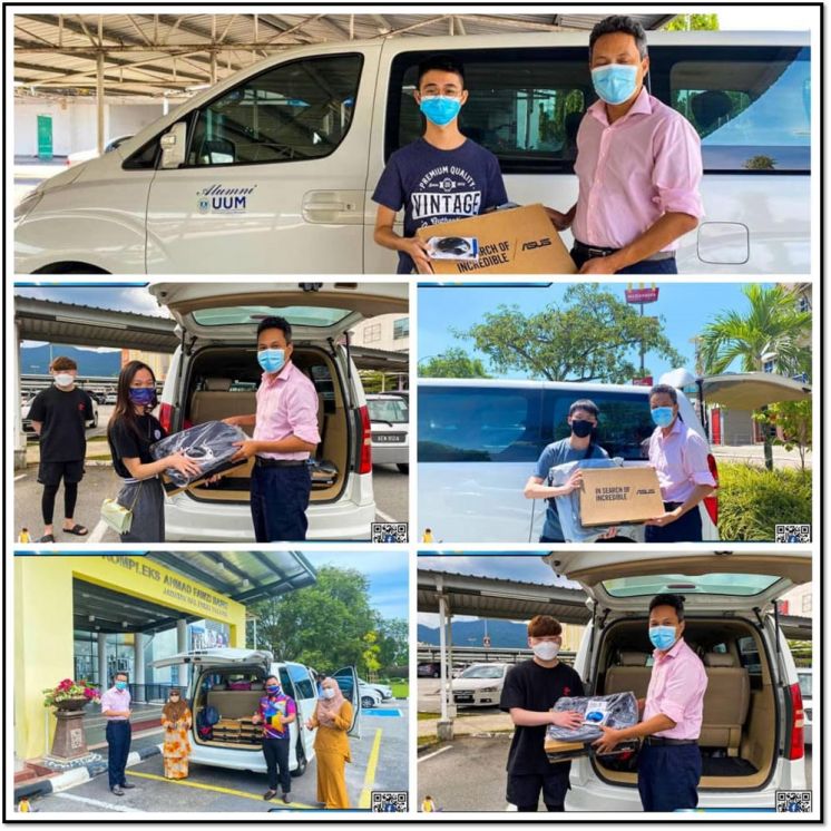 PELAJAR B40 TERIMA SUMBANGAN KOMPUTER RIBA