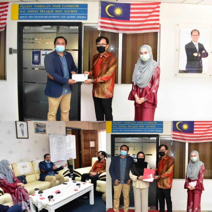 HE &amp; SHE S.D.N B.H.D WAKILI ALUMNI SERAH SUMBANGAN RM1000