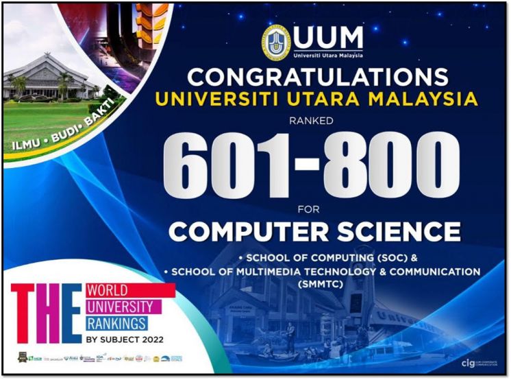 COMPUTER SCIENCE SUBJECT MAINTAINS ITS POSITION IN THE WORLD UNIVERSITY RANKINGS BY SUBJECT 2022