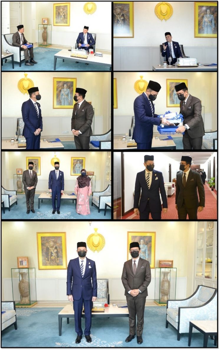 TUNKU LAKSAMANA KEDAH PERKENAN TERIMA MENGHADAP NAIB CANSELOR