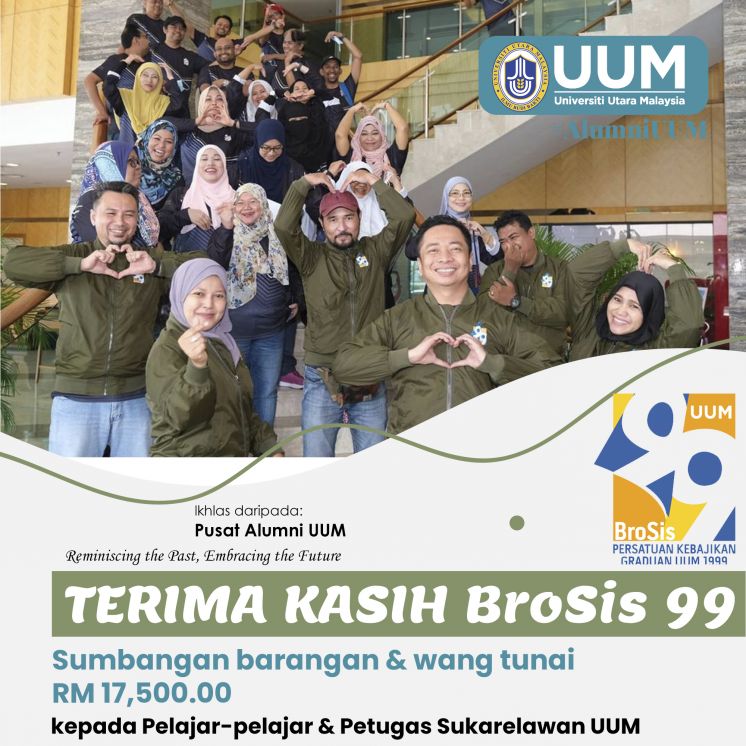 PKPD UUM: PERSATUAN ALUMNI BROSIS 99 UUM SUMBANG PERALTAN PERLINDUNGAN DIR