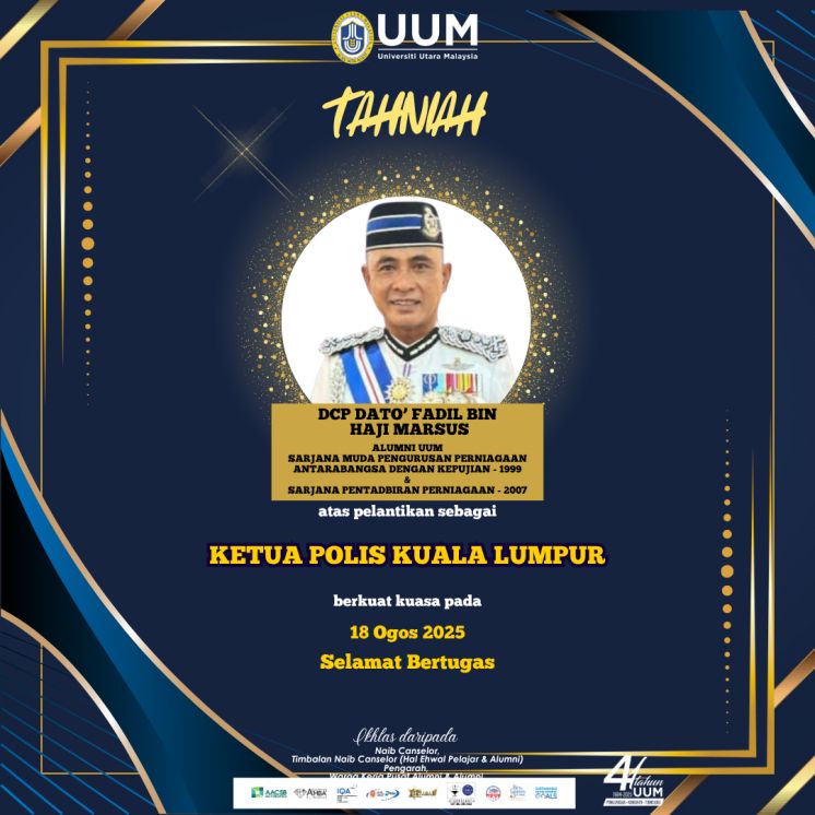 Tahniah Atas Pelantikan sebagai KETUA POLIS KUALA LUMPUR
