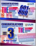 UUM KEKAL KEDUDUKAN 601-800 THE WORLD UNIVERSITY RANKINGS 2022, KETIGA DI MALAYSIA