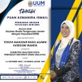 Tahniah Atas Penerimaan TOKOH MAULIDUR RASUL ALUMNI KATEGORI WANITA SAMBUTAN MAULIDUR RASUL PERINGKAT UNIVERSITI UTARA MALAYSIA